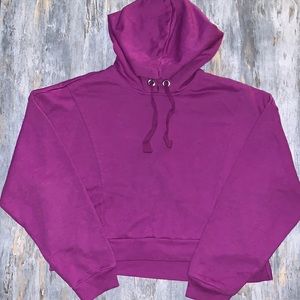 Wild Fable magenta cropped sweatshirt size XL